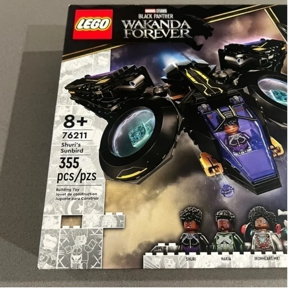 Retired LEGO Marvel Black Panther Shuri’s Sunbird 76211 –